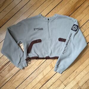 Nike x Cactus Jack Quarter Zip Fleece Pullover (XL) Travis Scott Beige Brown